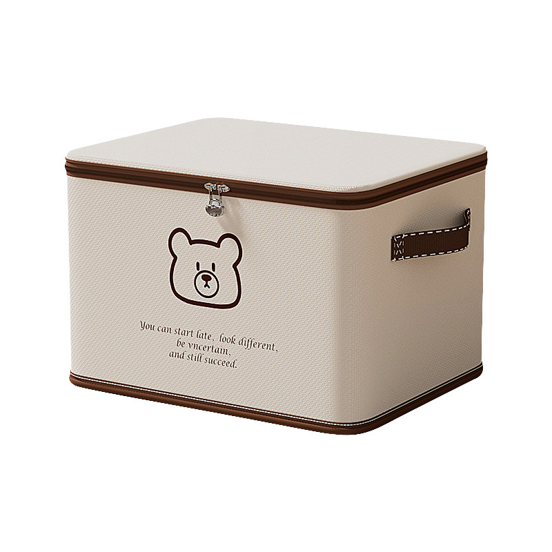 XH Lockable storage box, thickened clothes and quilts, large-capacity organizing box, foldable password box, a privacy storage wonder Item Picture