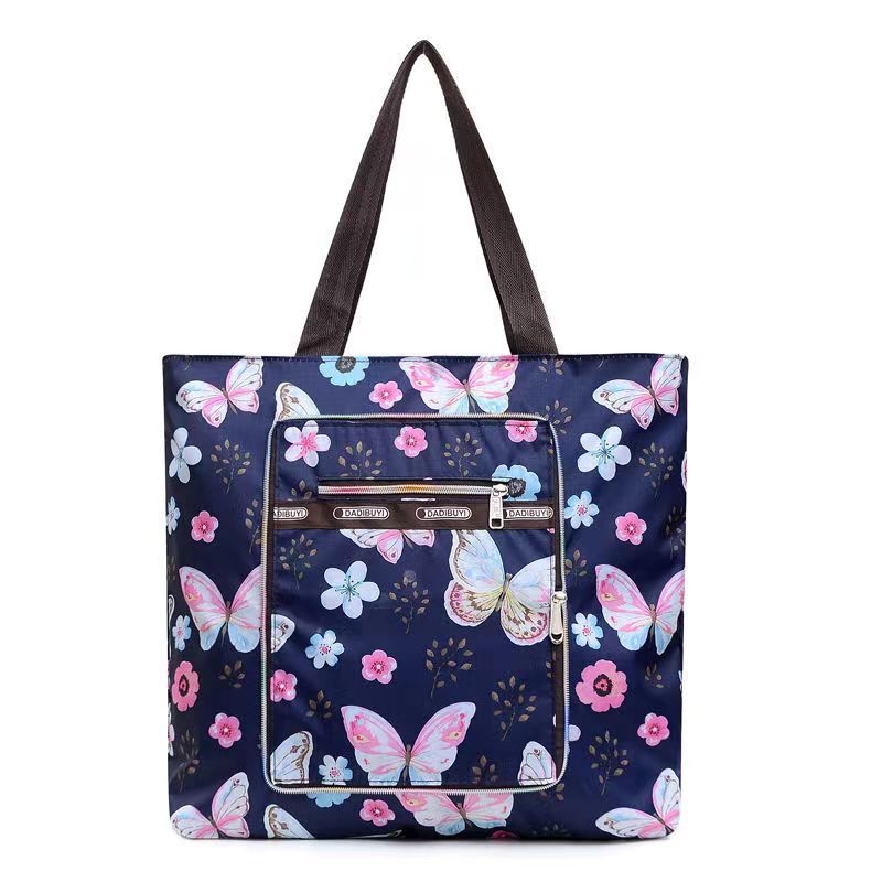 Folding handbags, mom's shopping eco-friendly bags, large-capacity travel bags, casual shoulder bags, ladies' gift bags undefined