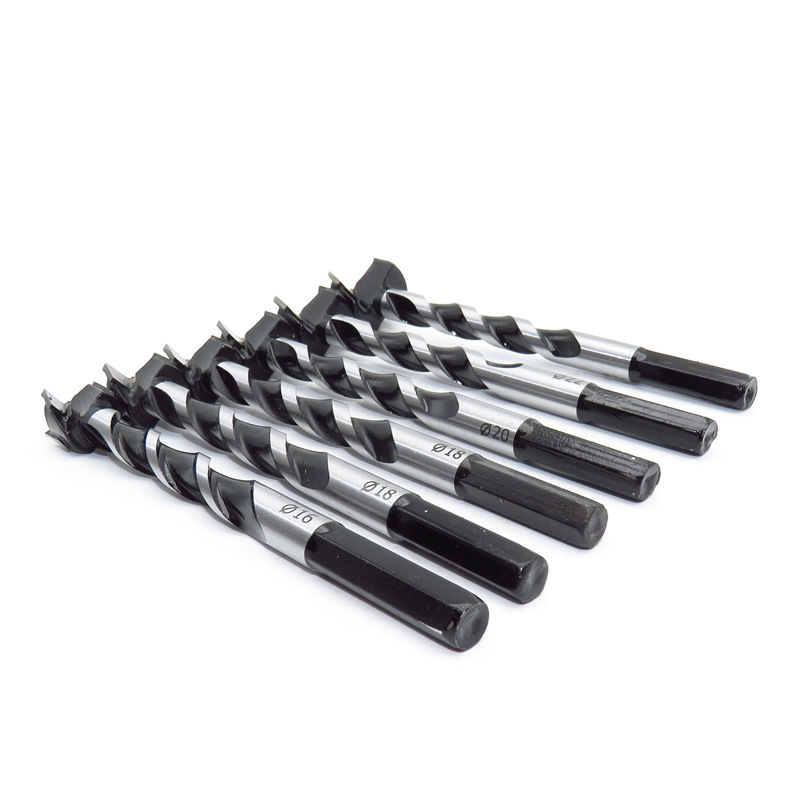 Hexagonal handle extended 18mm woodworking alloy hole opener, door lock cat's eye, high-speed steel plastic circular drilling bit Item Picture