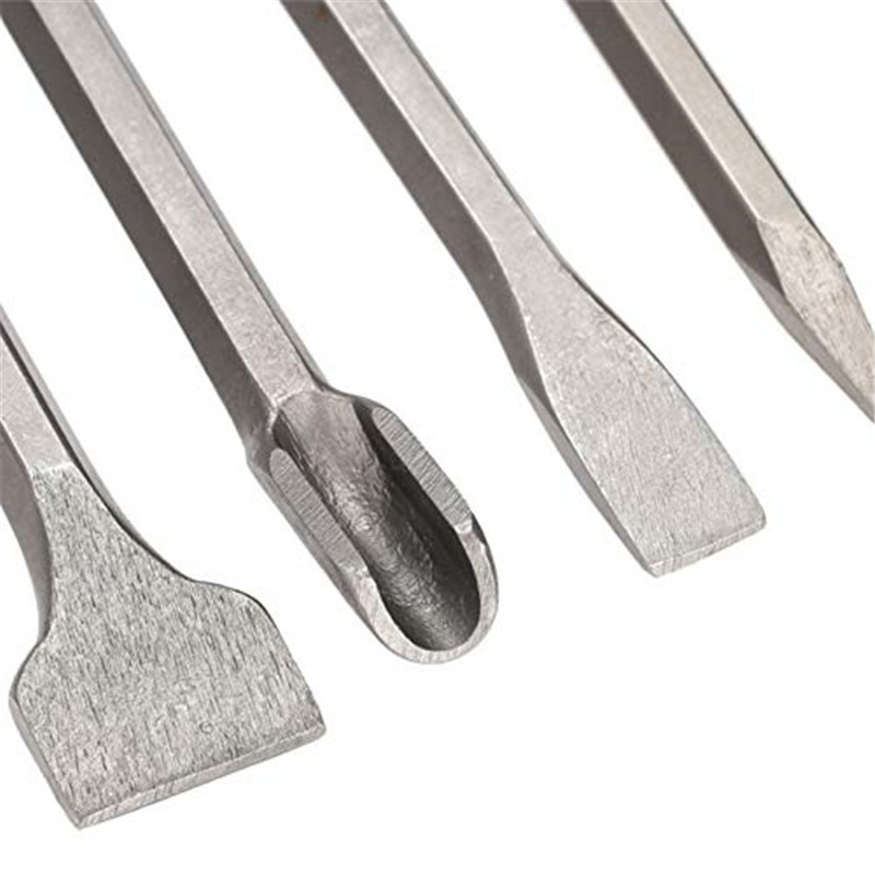 Anrui Factory directly sells electric hammers, electric pickaxes, pointed chisels, flat chisels, steel chisels, pickaxe chisels, special square handle round handle chisels, pointed flat chisels details Picture