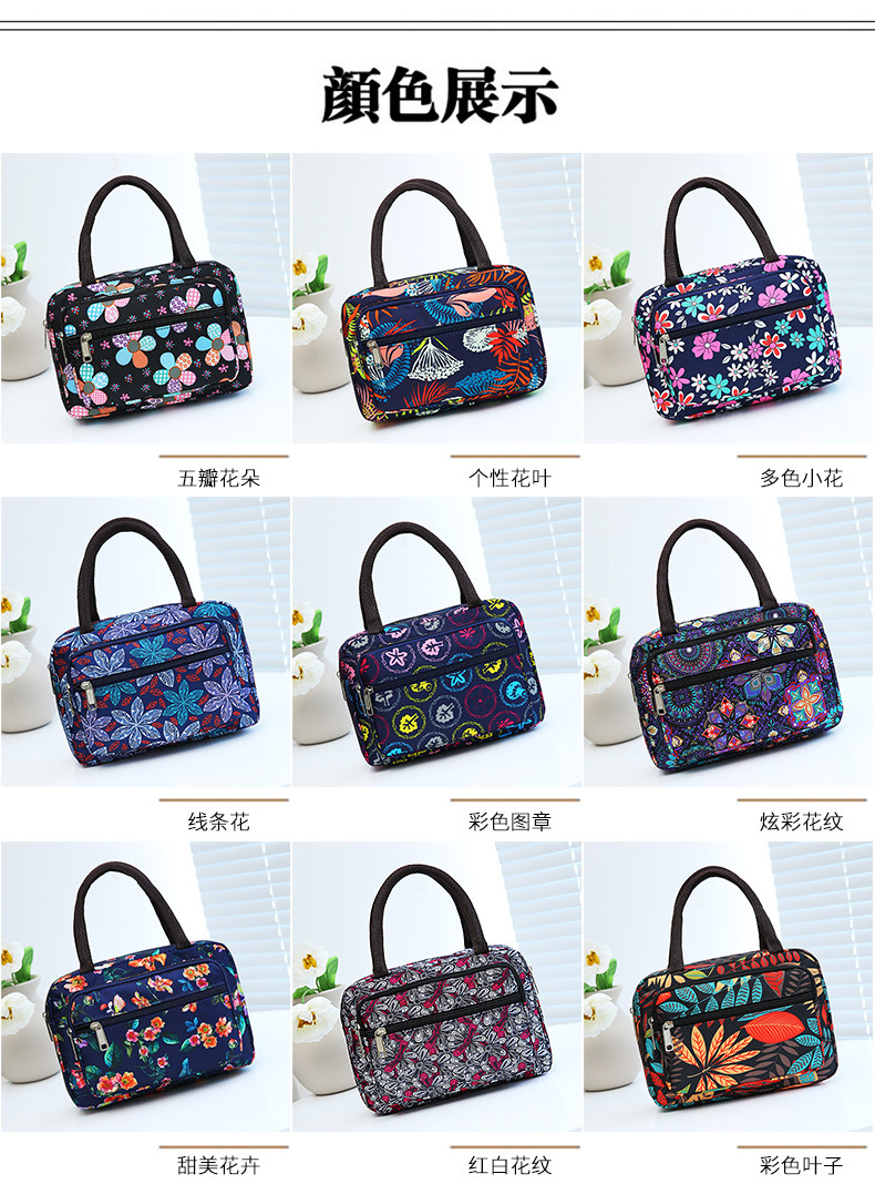 Manufacturer wholesale mom flower cloth bags, large-capacity handbags, lightweight, and popular women's bags for night market stalls undefined