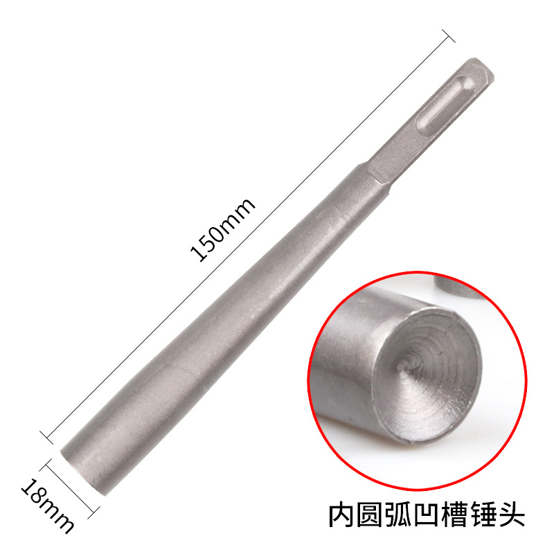 Threaded nail driver, road ground nail, speed bump special nail, thickened cap, thick steel nail, striking sleeve, hammer head Specification image
