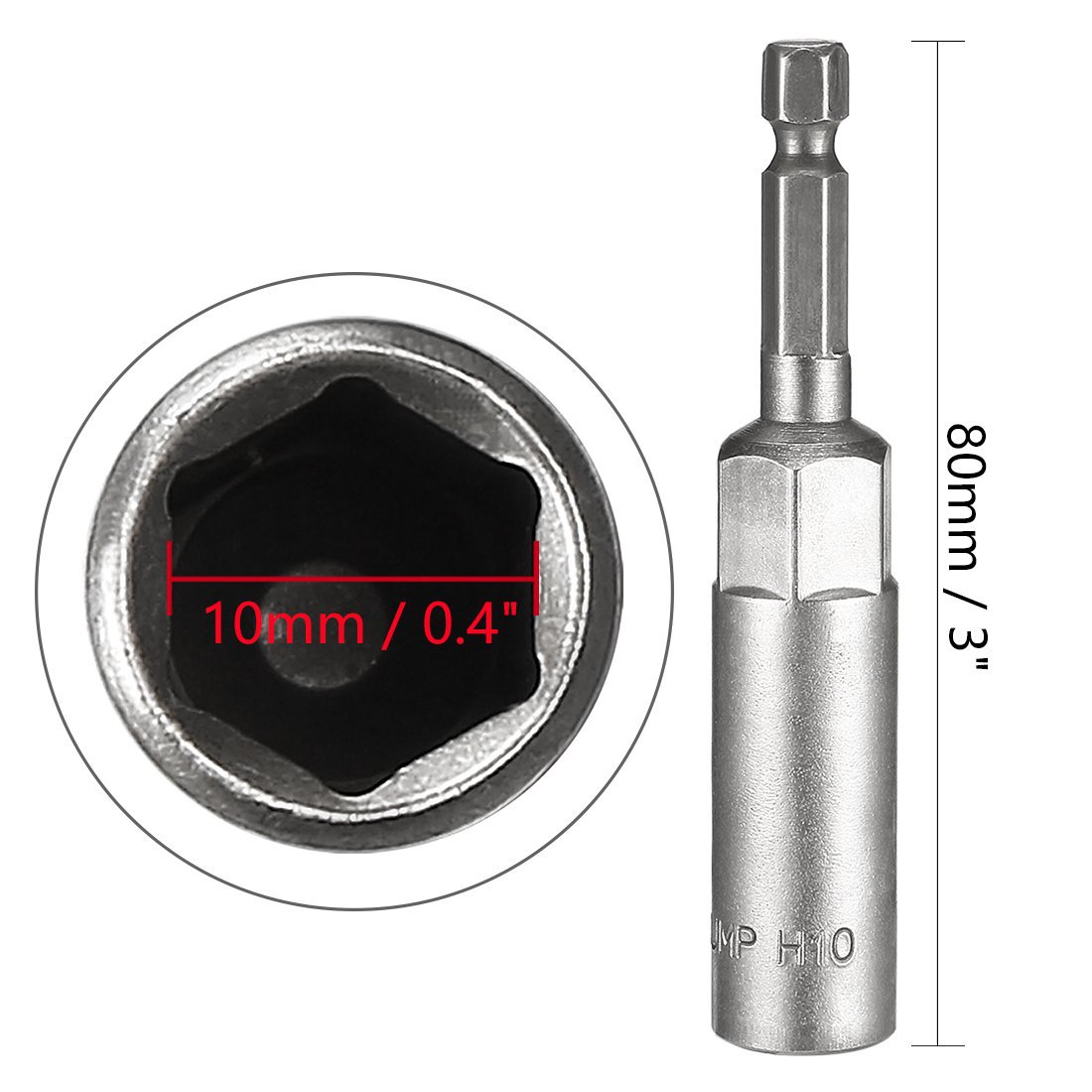 Deepen the sleeve of the air screwdriver, socket head, electric drill, pneumatic, electric screw, electric screwdriver head, lead screw and nut sleeve by 35mm details Picture