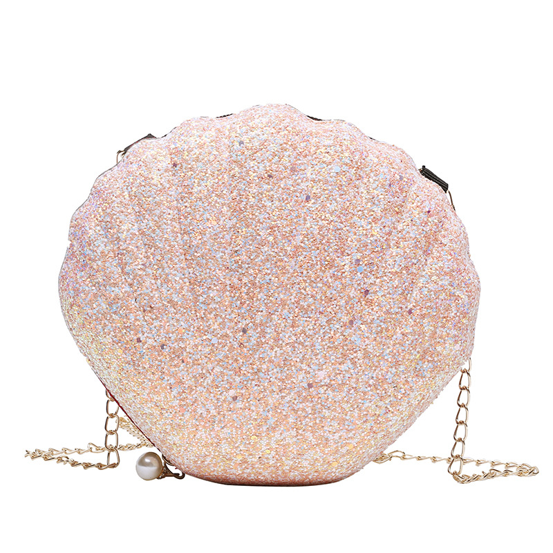 The new women's bag style in 2019 is a trendy, mini and stylish shell bag for women's crossbody Item Picture
