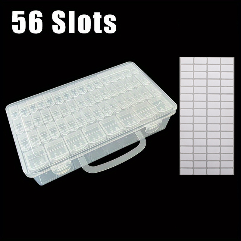 64-compartment special tool dust-proof storage box, rice bead storage box, handcrafted diamond painting tool accessories, plastic box undefined