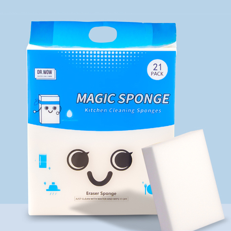 Dishwashing sponge, nano sponge magic wipe, scouring pad, kitchen cleaning and stain removal wonder, dishwashing sponge magic wipe undefined
