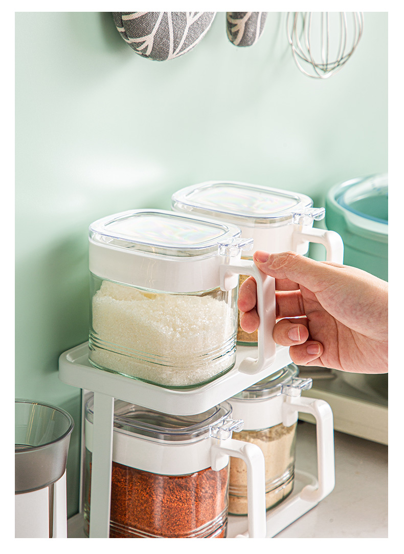 (CL) 25Q4#6552 стеклянные банки для соуса (500ml) белые/хаки/зеленый свет pic 12