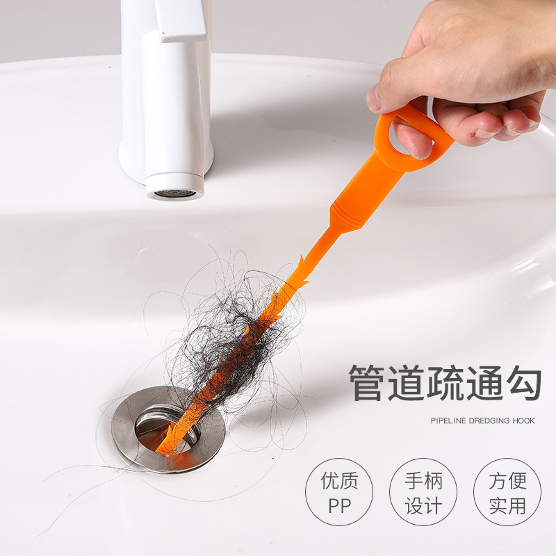 专业管道疏通器带爪通下水道毛发清理神器马桶堵塞过弯软簧一抓通 undefined