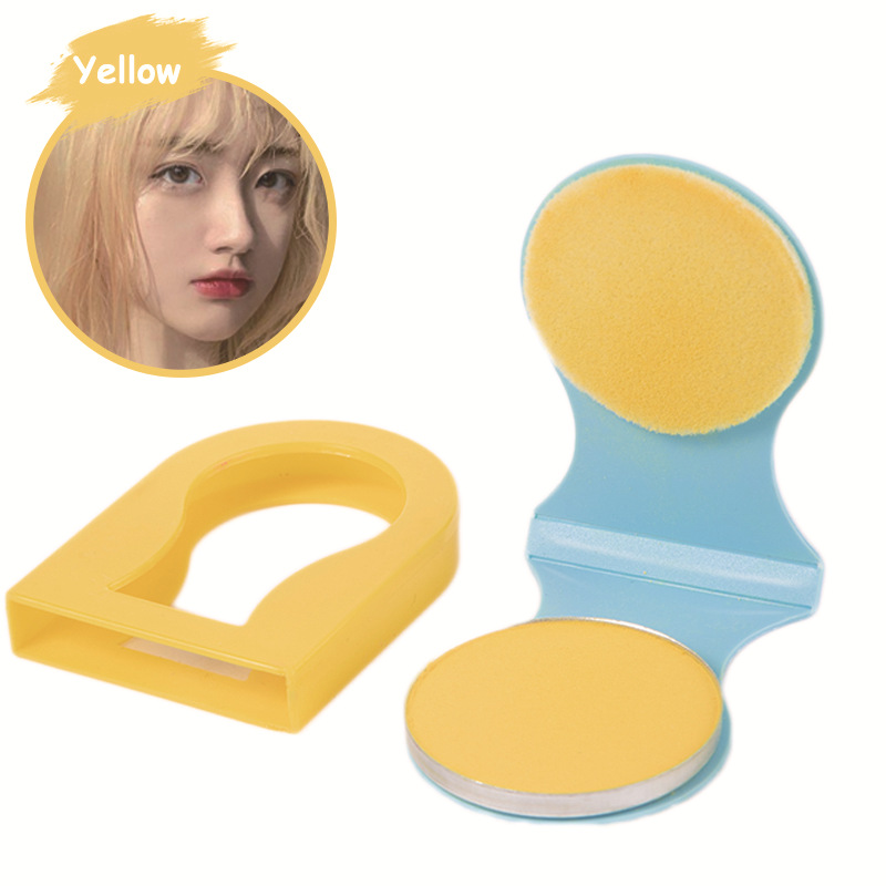 爆款美发粉饼单只彩色一次性粉饼多彩辫子通用临时美发 undefined