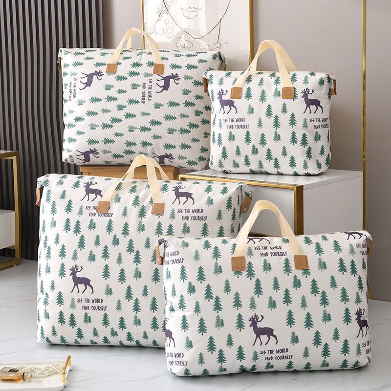 Quilt storage bags, garment organizing bags, large and large-capacity cotton quilts, waterproof and moisture-proof moving bags, school packing bags undefined