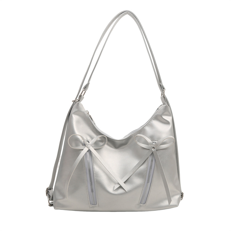 Korean large-capacity tote bag for women 2024 new style, fashionable, individual, simple and casual single-shoulder backpack, underarm bag undefined