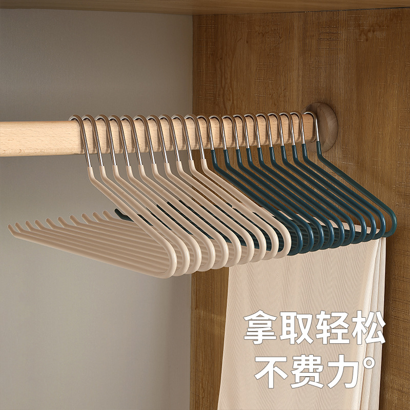 鹅型裤架家用挂裤子衣架专用无痕裤夹防滑浸塑收纳神器衣架 Specification image