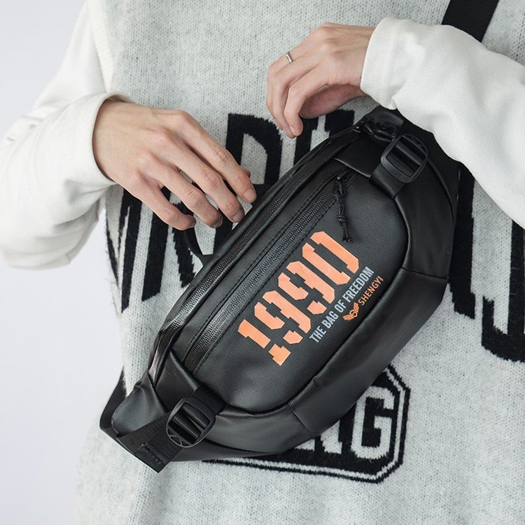 Men's trendy crossbody bag, large-capacity PU men's crossbody bag, casual phone bag, commuting bag for women Item Picture