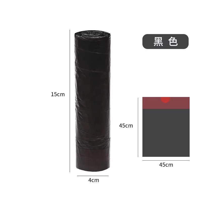 垃圾袋抽绳式大号点断式的家用加厚塑料袋手提厨余垃圾袋详情图12