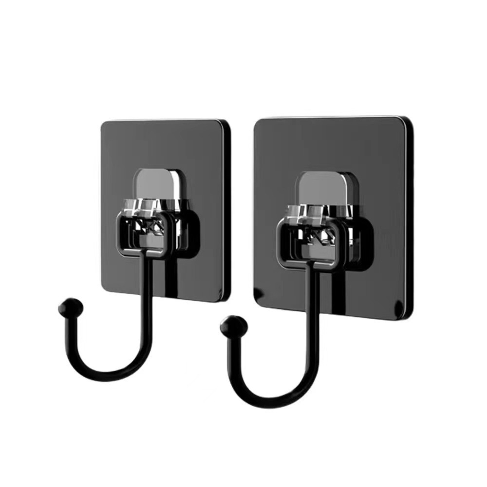 Sticky hook, no need for drilling, strong acrylic self-adhesive, kitchen door, bathroom wall, transparent and seamless, large hook undefined