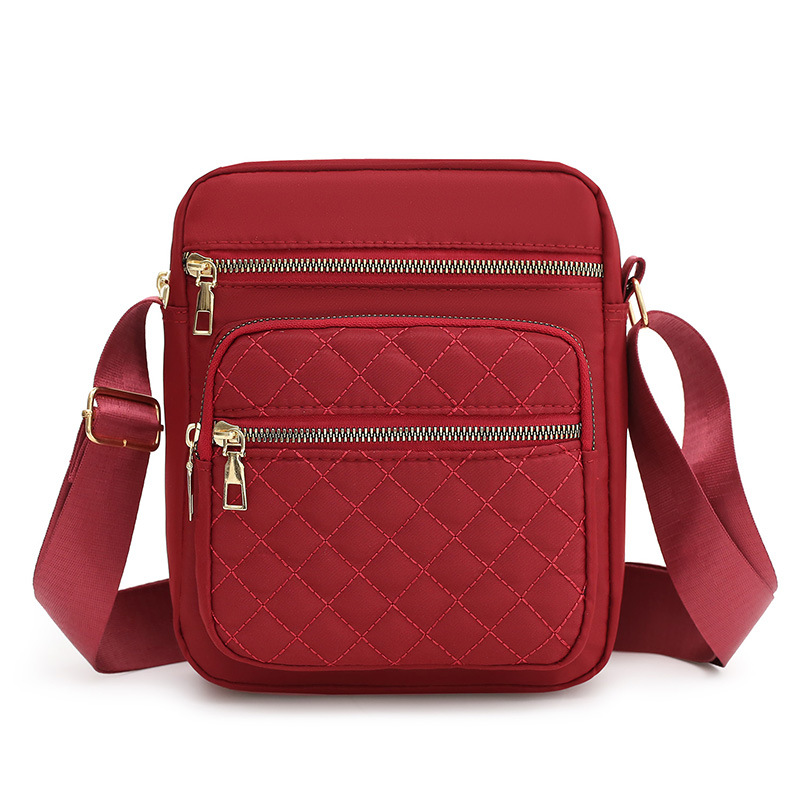 Wholesale women's bags 2024 new fashion, trendy, casual single-shoulder crossbody bag, practical mom bag, Oxford cloth bag, small square bag undefined