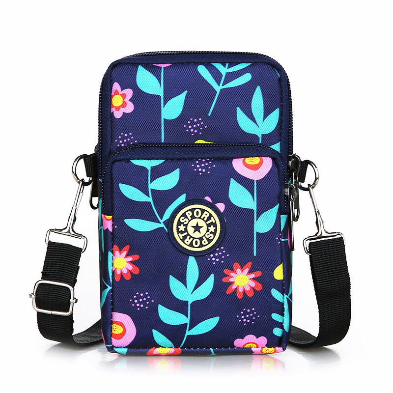 Cross-border mobile phone bag, women's crossbody 2025 new style mini walking bag, mobile phone cloth bag, vertical coin purse undefined