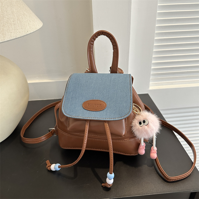 Fashionable and simple casual bag 2023 autumn/winter women's commuting quality backpack, stylish women's commuting crossbody bag full image