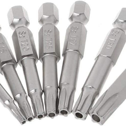 7-piece nickel-plated five-star screwdriver with hole, 50mm long S2 material star-shaped screwdriver head cross-border set screwdriver Application Scenario