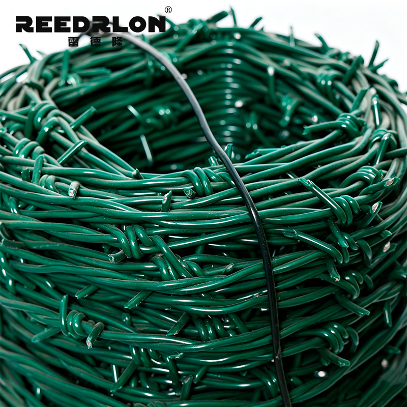 pvc green barbed wire rope details Picture