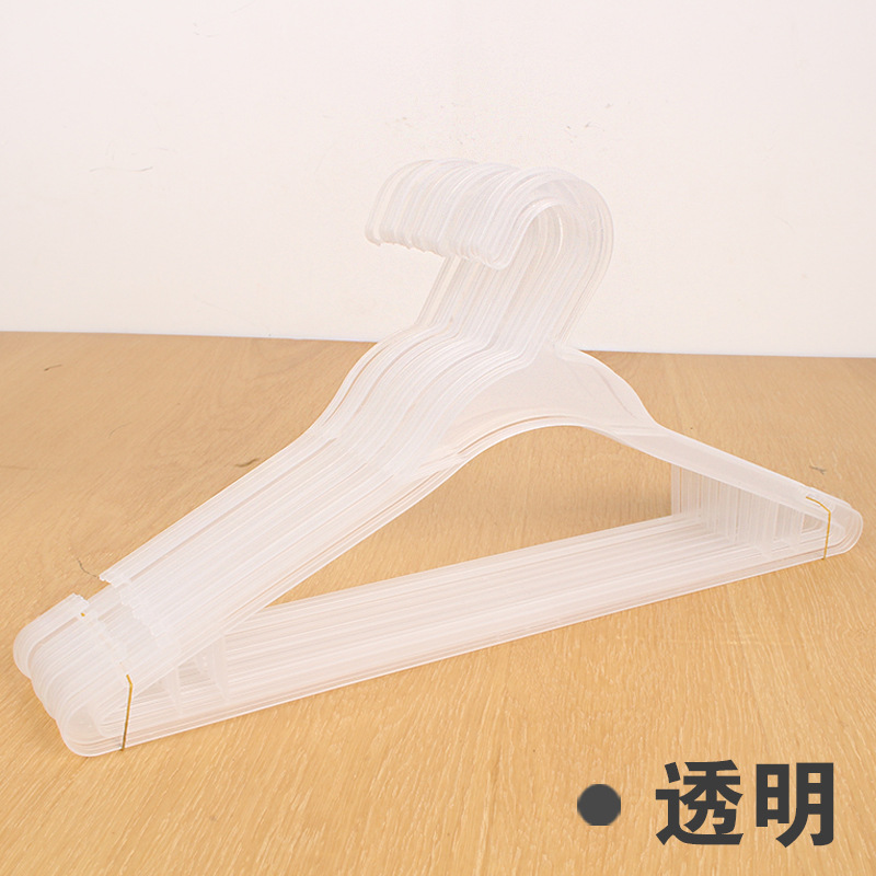 Thickened disposable clothes hanger, plastic dry cleaning store special, thickened clothing store traceless hanging clothes hanger, anti-slip household clothes hanger undefined