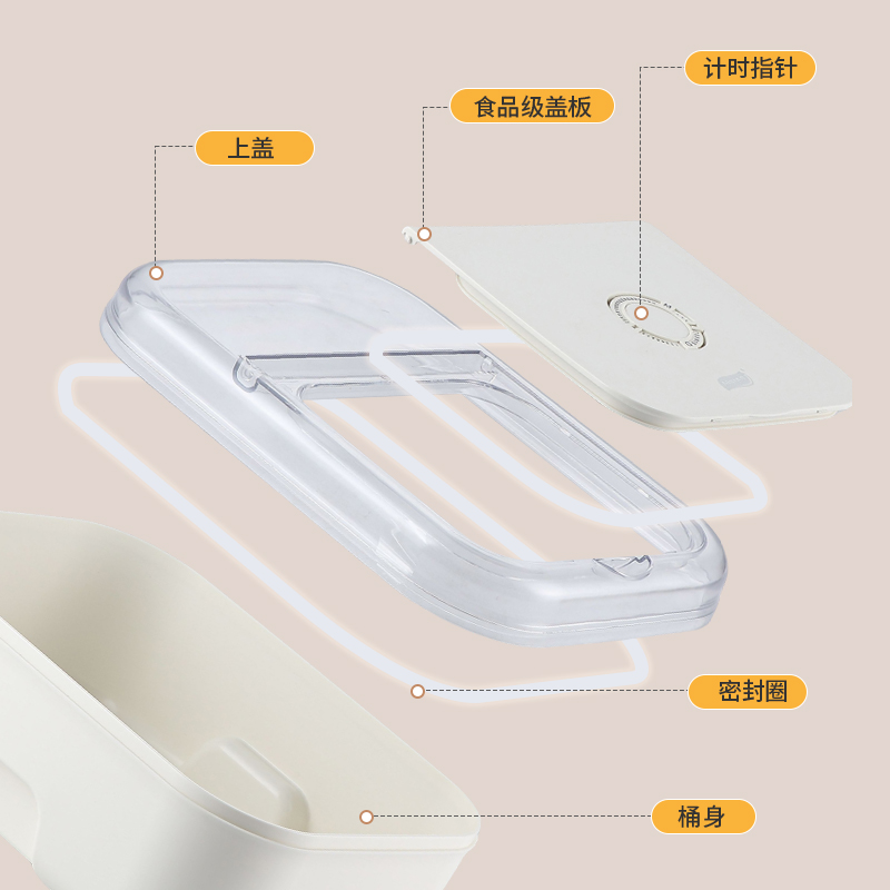 【CL】25Q4#8698-8699 Horizontal Rice bucket for kitchen cabinets details Picture