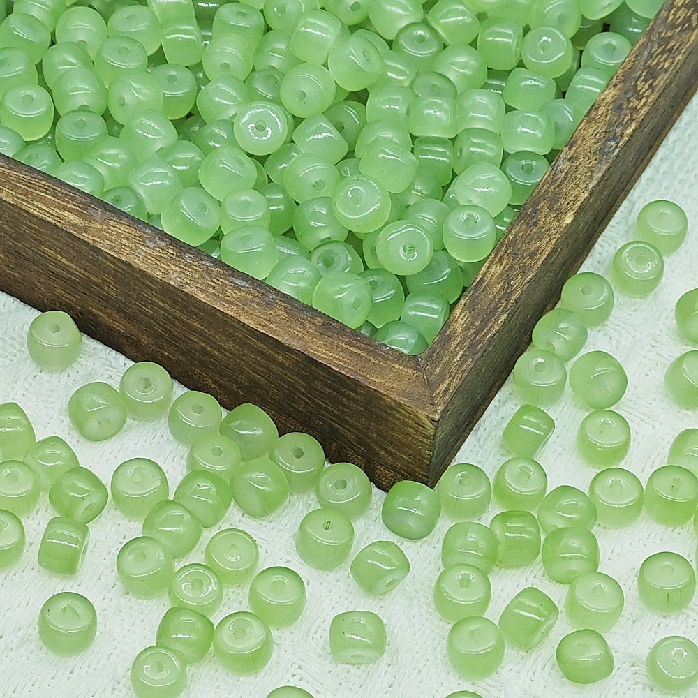أو اسطوانات خرز من الخرز ذات الفتحات الصخرية (6X8mm) تلعب لعبة اللؤلؤ الخرز (DYY) undefined