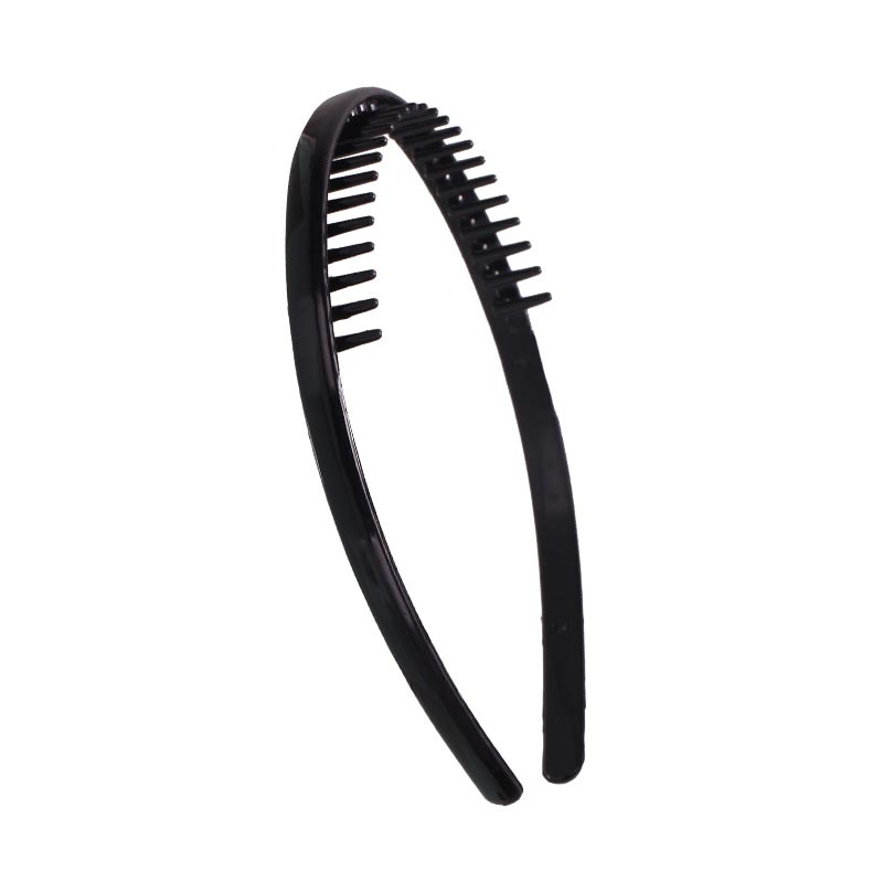 Wash face hair band, women's mask, toothed anti-slip hair pressing and breaking hair band wholesale women's black hair clip headband Item Picture