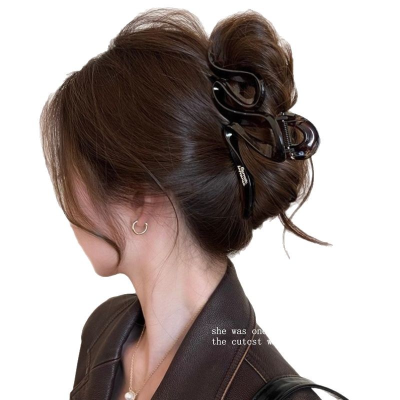 Early spring style, niche design sense, women's 2025 new shark clip, high-end hair clip, large hair clip headwear Item Picture