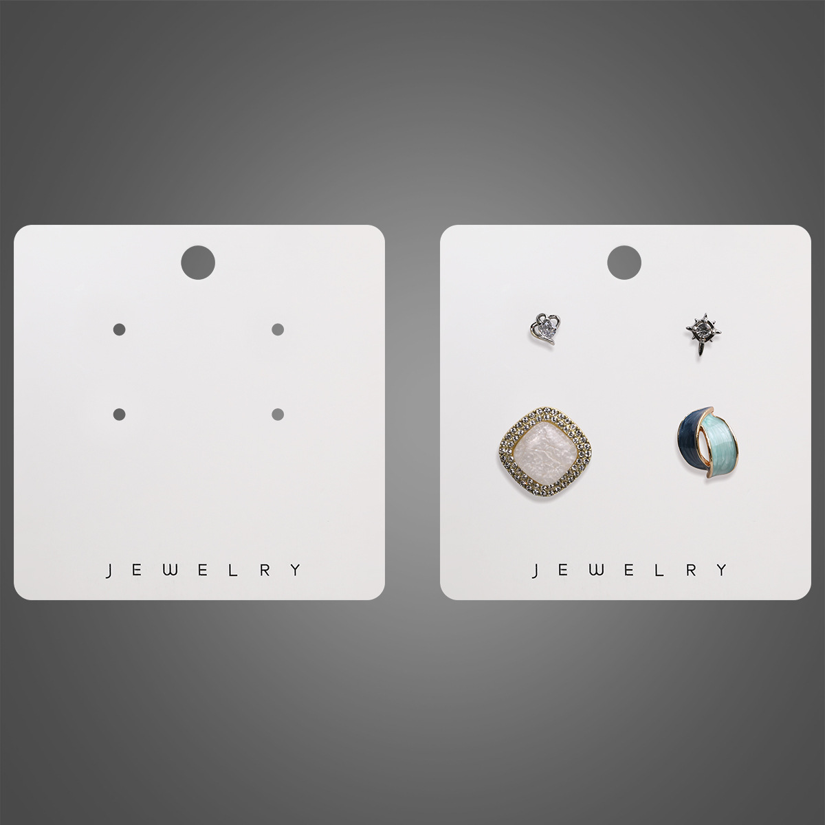 JEWELRY白色饰品包装卡纸 韩版首饰卡片 新款耳环耳钉项链耳板