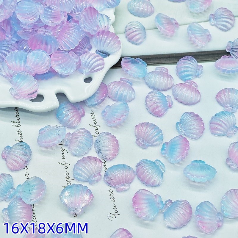 琉璃海洋扇贝人鱼贝壳花蛤配件散珠吊饰手工diy饰品配件古风材料详情图9