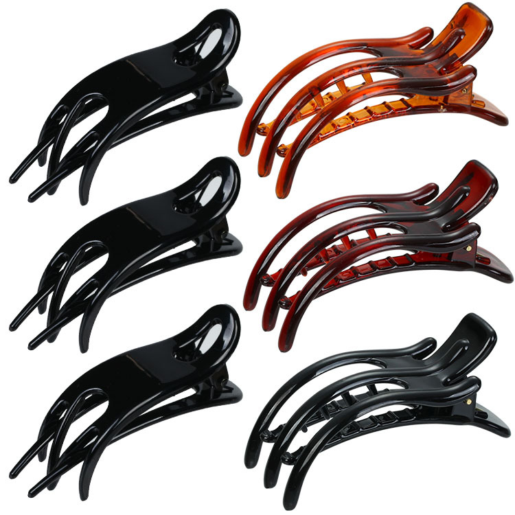 DIY cream-based small clips, ponytail clips, hair styling tools, handcrafted hair accessories, materials and accessories, handyman clips, hair pin holders full image