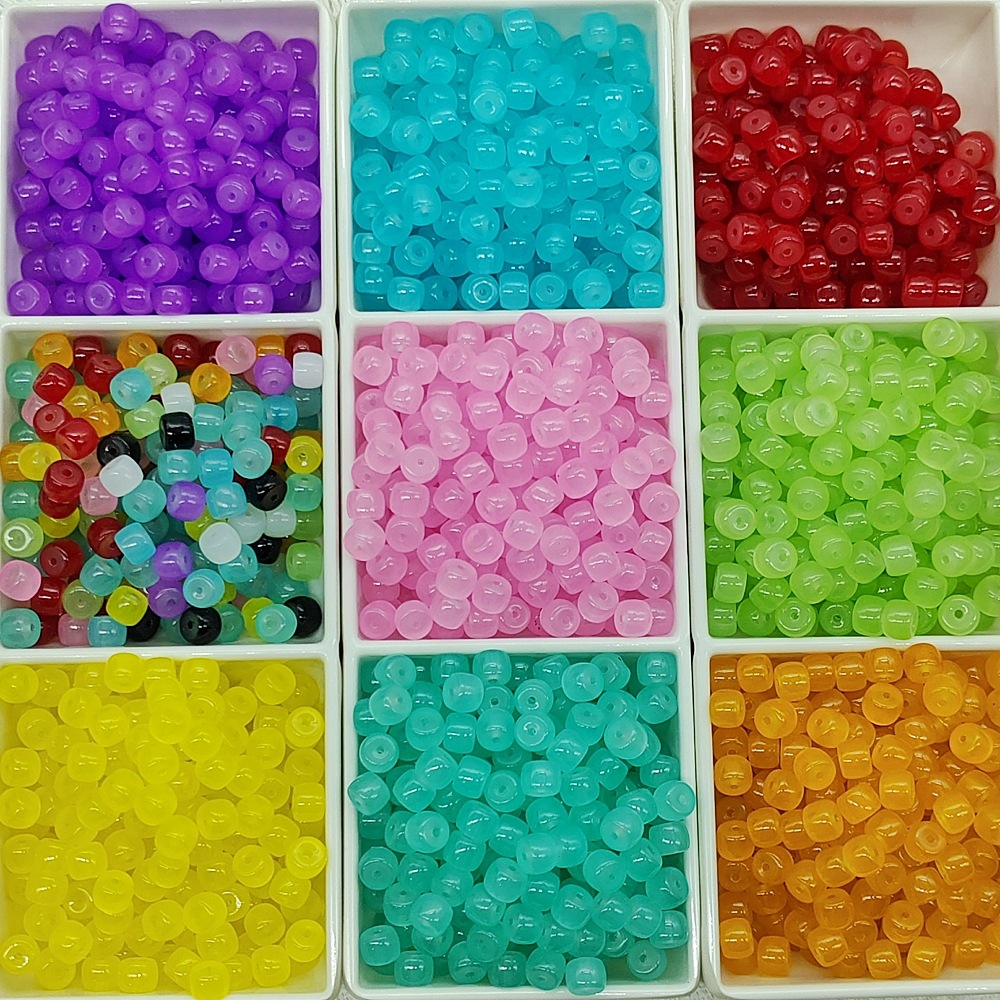 盘玩珠子6x8mm仿玉直孔桶珠墩珠老型珠串珠隔珠苹果珠diy散珠配件