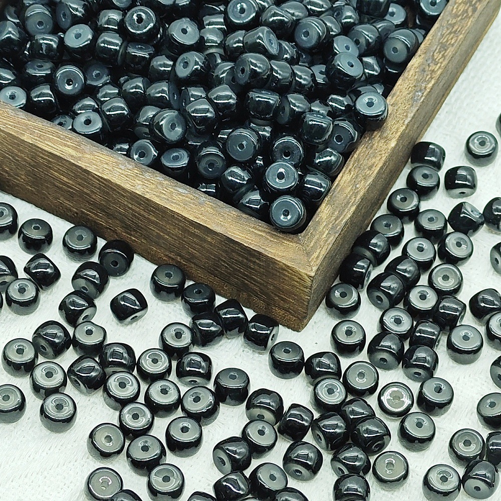 أو اسطوانات خرز من الخرز ذات الفتحات الصخرية (6X8mm) تلعب لعبة اللؤلؤ الخرز (DYY) undefined