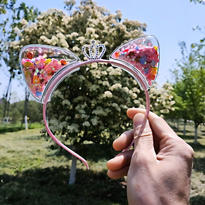 Cat ear headbands, hair clips, headwear, children's headwear, hair bands, kids' crowns, princess heads, girls' rabbit ears undefined
