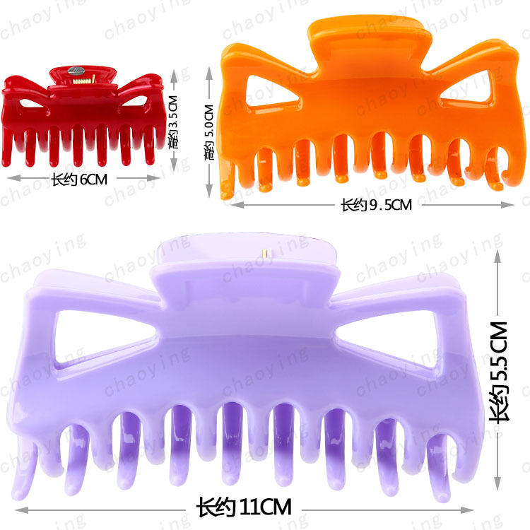 Spring and summer ladies' bath clips, large, medium and small wig accessories, grab clips wholesale, high ponytail hairpins and hair clips Specification image
