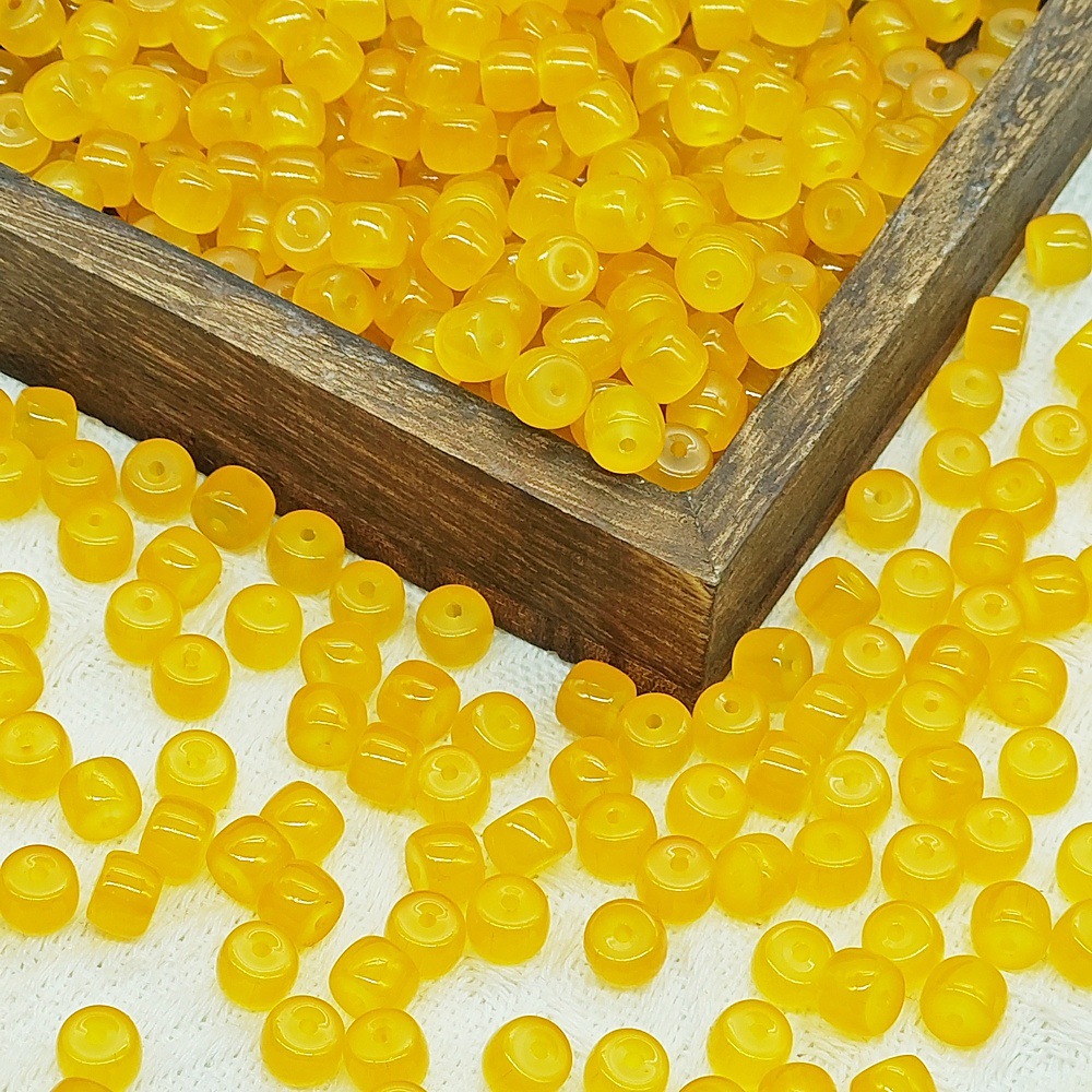 أو اسطوانات خرز من الخرز ذات الفتحات الصخرية (6X8mm) تلعب لعبة اللؤلؤ الخرز (DYY) undefined