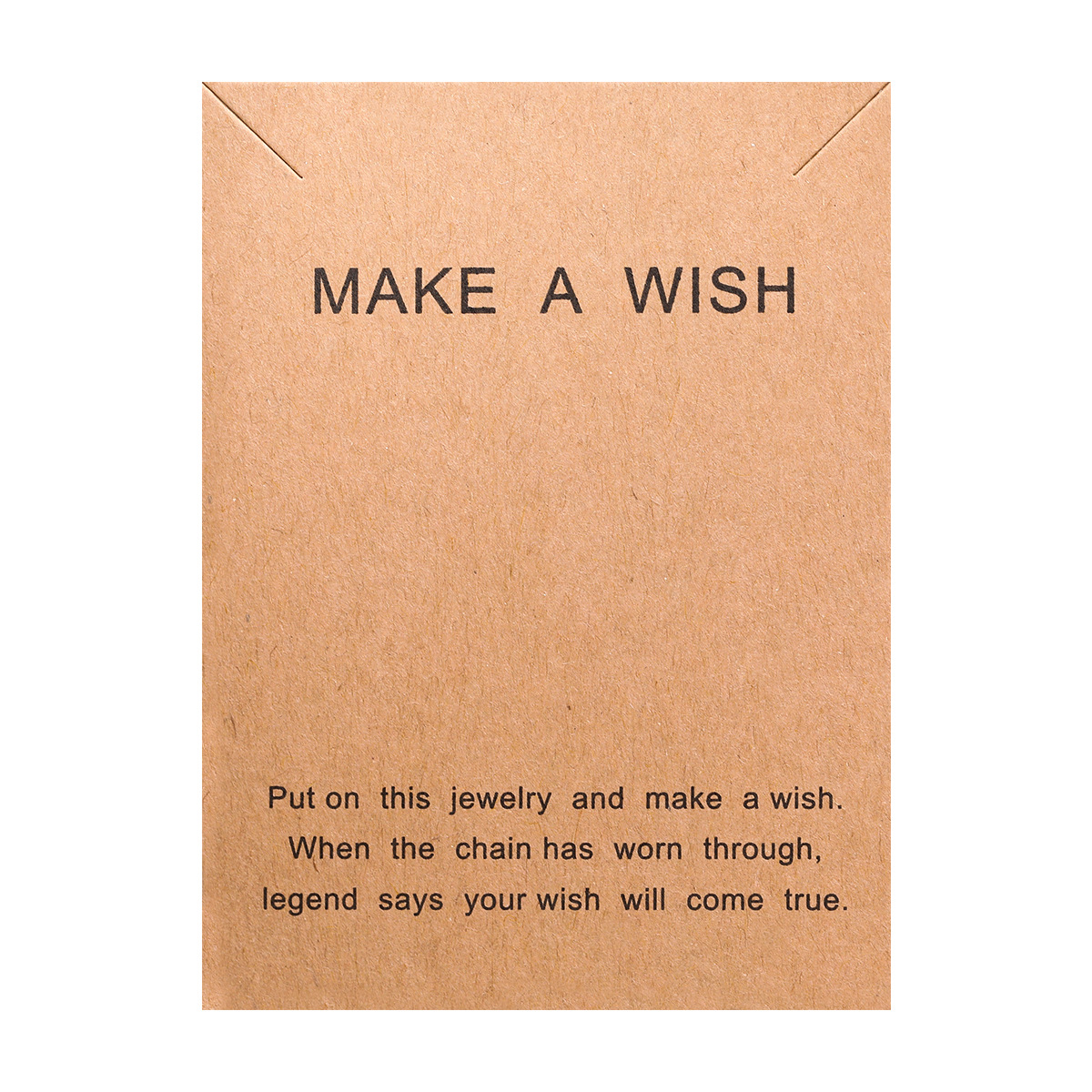 عبر الحدود 7*8-4 CM Make wish يبارك بطاقة قلادة من أجل الحظ والصداقة على بطاقات بطاقات البطاقات بطاقات بطاقات البطاقات Item Picture