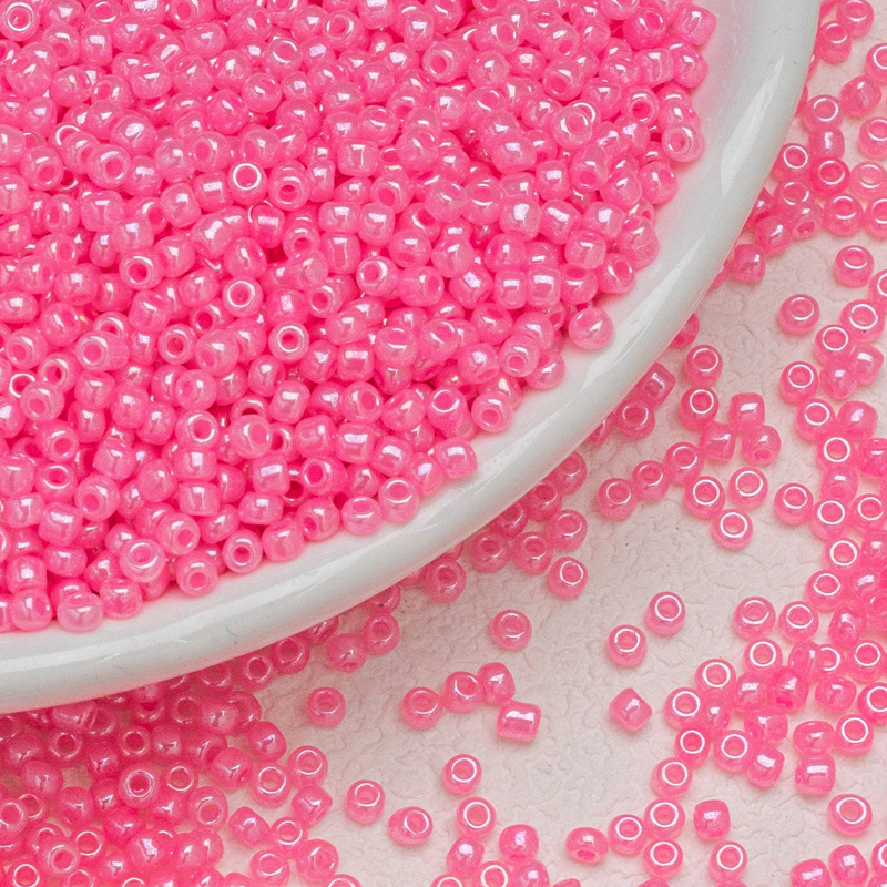 3mm colored candy, glass, rice beads, cream beads, diy handmade materials, loose beads, bracelet, necklace, small accessories, beading undefined