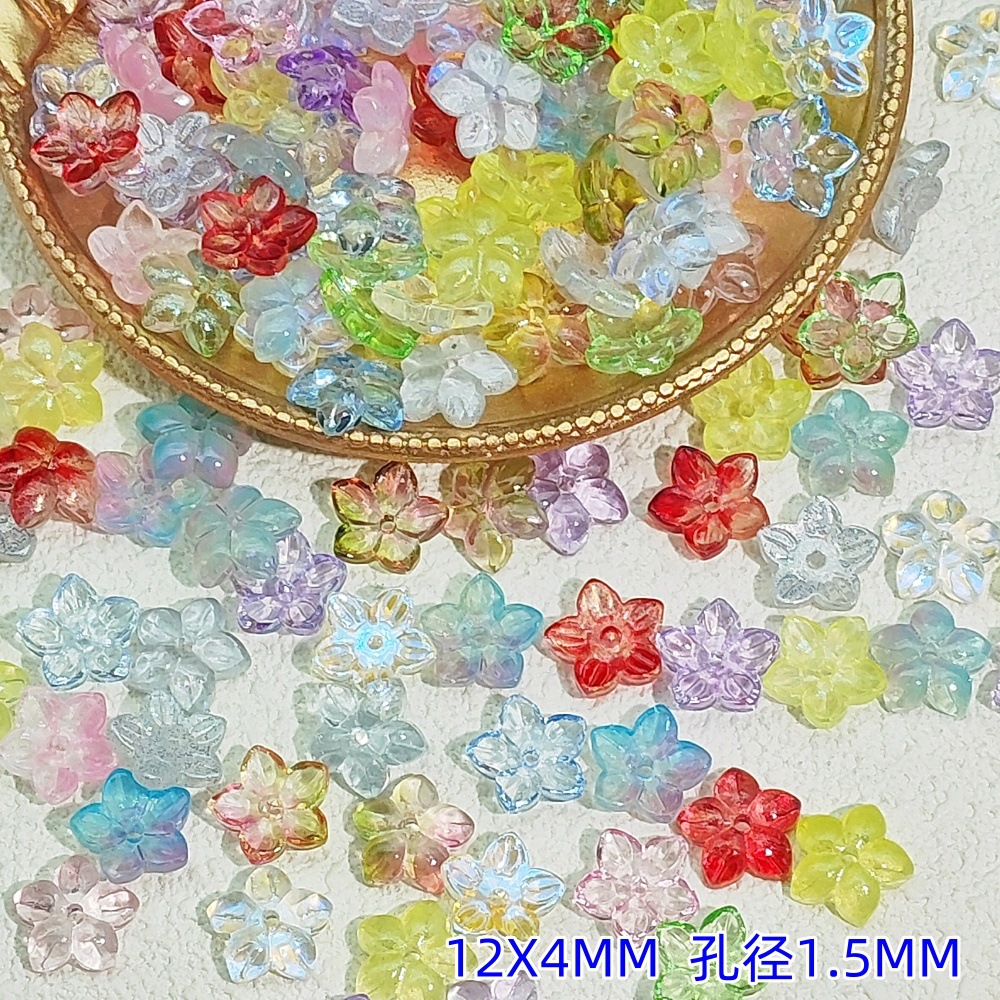 Best-selling dreamy glazed colored ancient-style hydrangea jewelry diy hairpins, bracelets, necklaces, small flower material accessories undefined