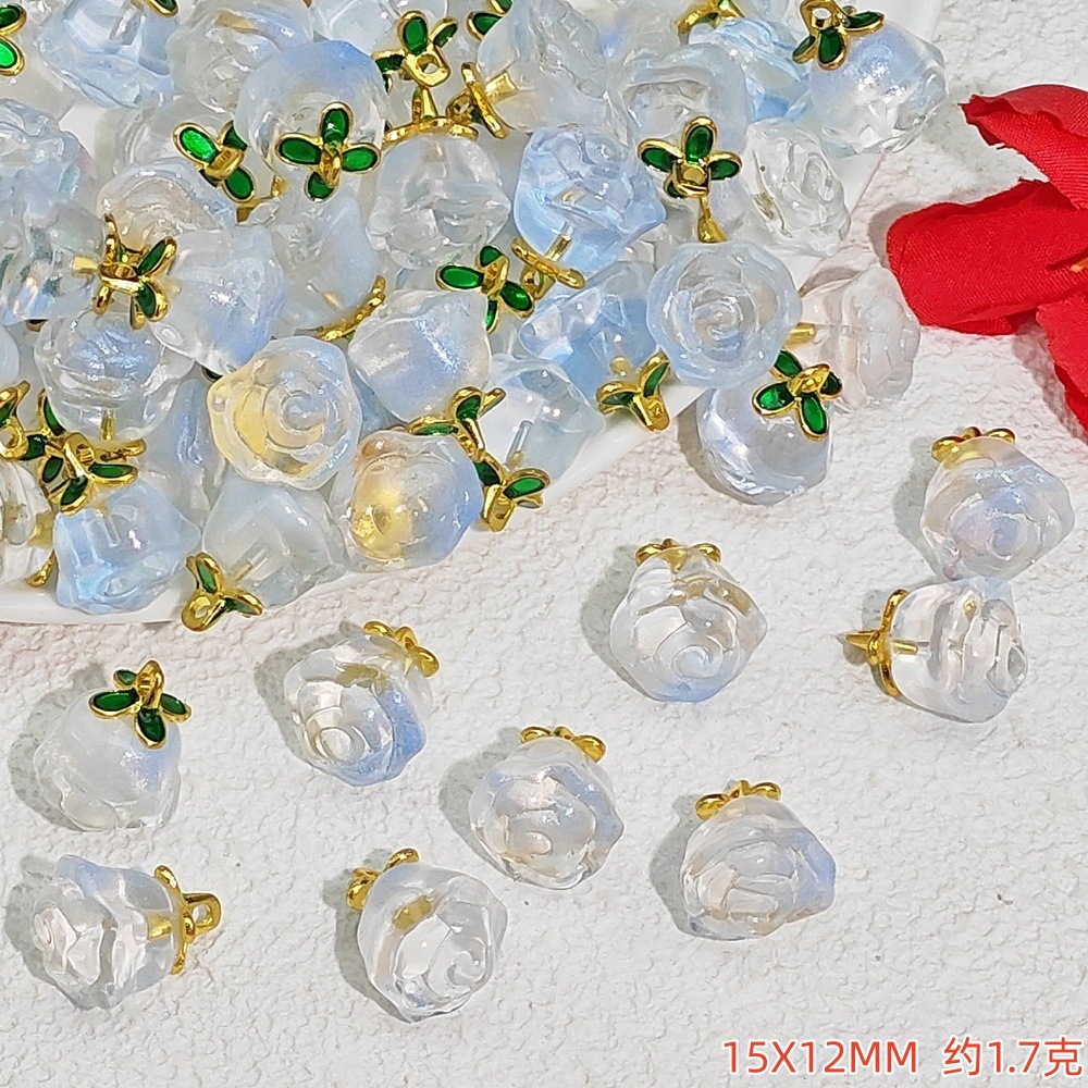 New crystal peach pendant, peach drip slip accessory, bracelet, bracelet, diy jewelry accessory, pendant material undefined