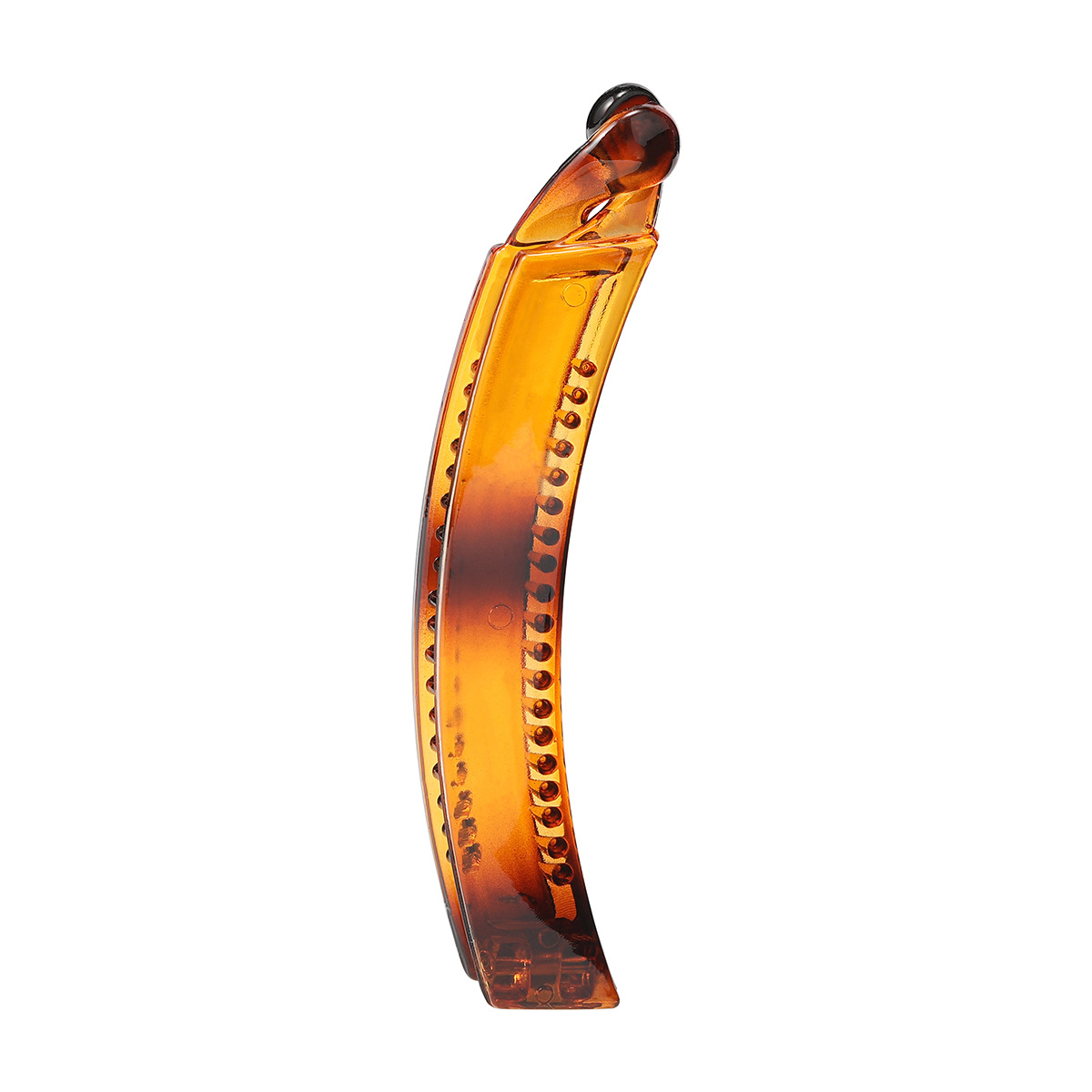This is a fashionable and elegant hair accessory with a horizontal clip on the back of the head and a Japanese or Korean hairpin. It features a solid color banana clip and a vertical clip for women Item Picture