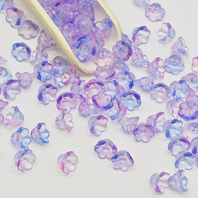 7x12mm glass beads, lily of the valley scattered beads, campanula flower buds, bell flower, diy jewelry, hairpin, beading material undefined