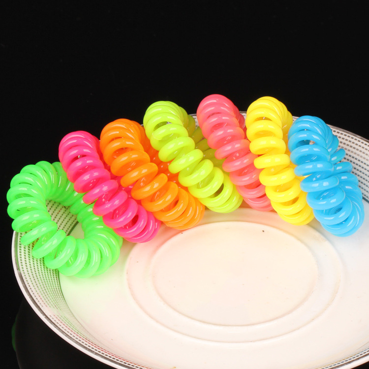 Korean large-sized phone ring, hair band, hair tie, telephone line, rubber band, hair accessory, hair updo, small accessory details Picture