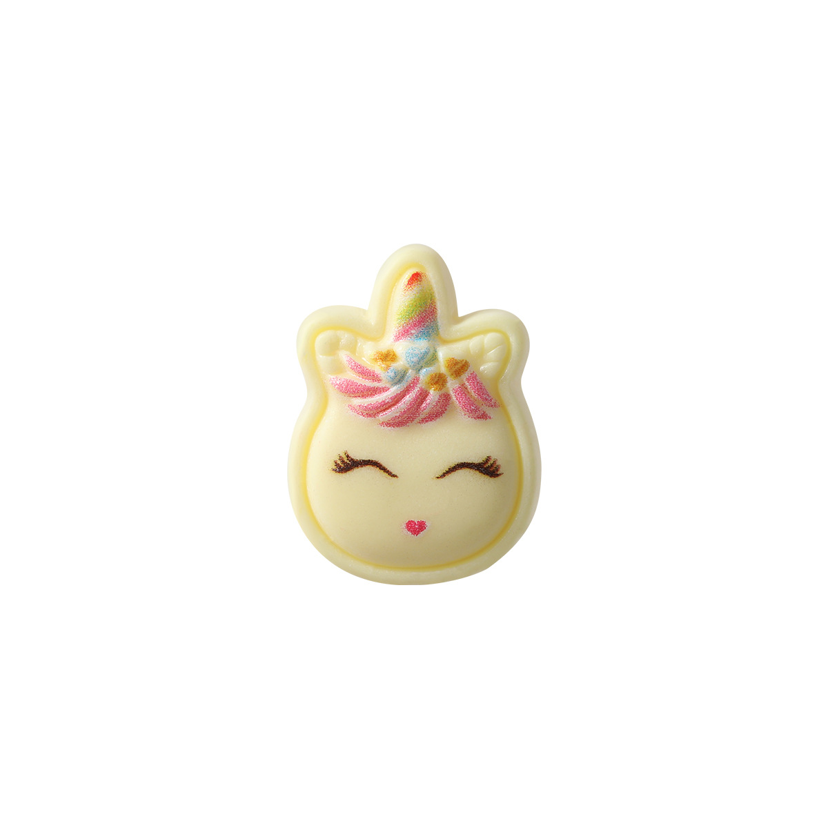 Plastic material cartoon unicorn accessories, cream phone case diy material, hair accessory slime diy accessories Item Picture