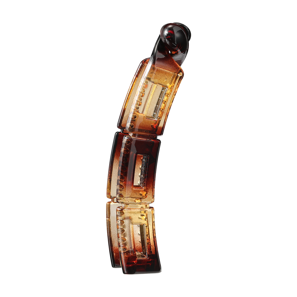 Cross-border best-selling diy hair clip accessories: vertical clips, banana clips, amber hair clips, and bright black twist clips at the back of the head Item Picture
