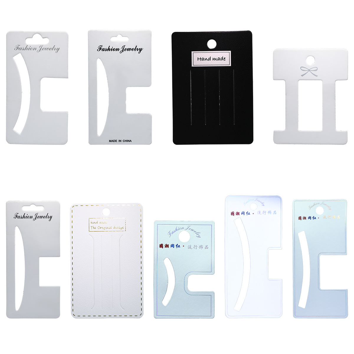 Wholesale of large, medium and small-sized grab card paper back cards, special paper claw grab cards, high-end packaging cards full image