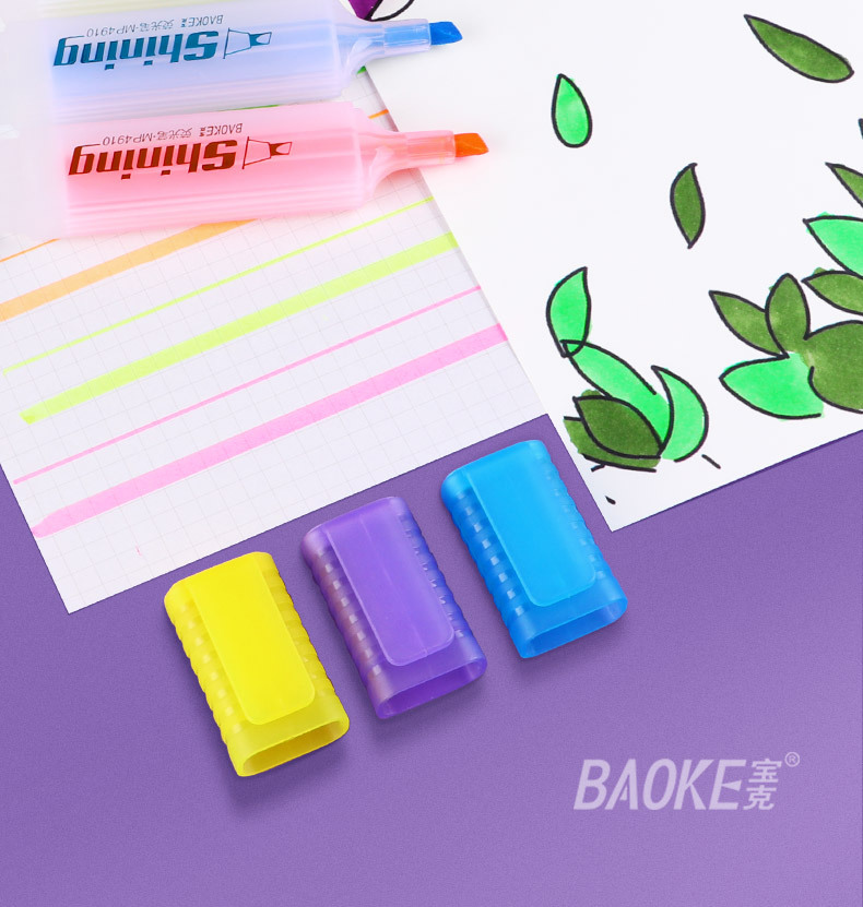 Bok Student Notes Highlight Fluorescent Marker Pen Set, Large Capacity Colored Planner Pen, Candy-colored Fluorescent Pen pic 15