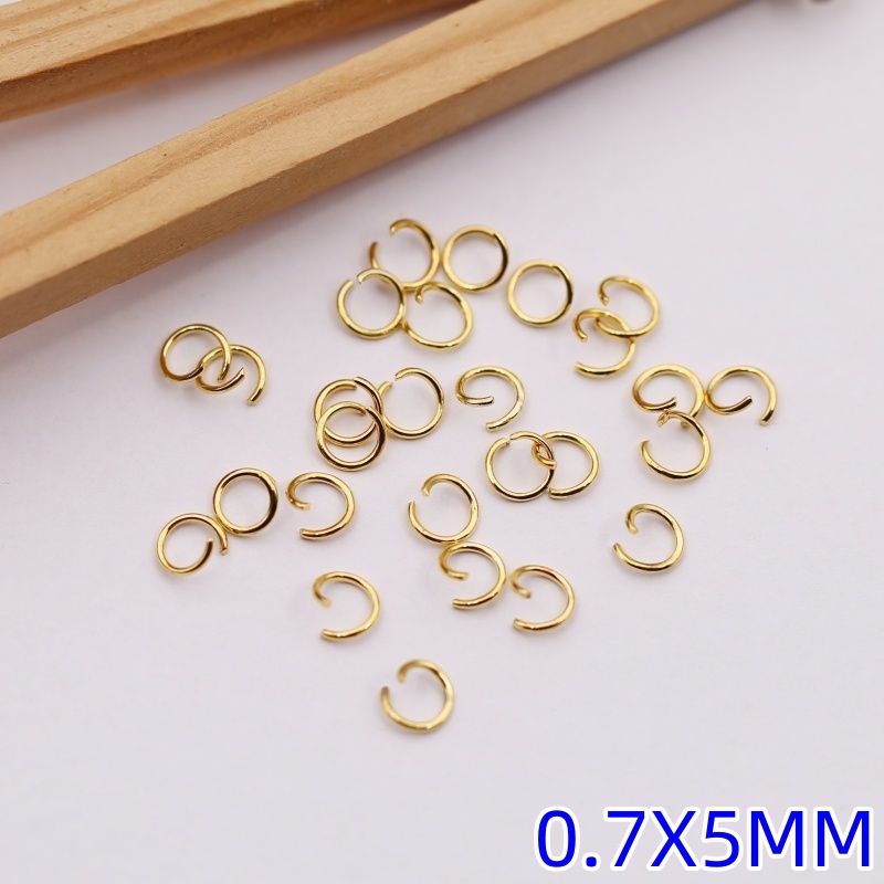 跨境专供开口圈挂圈单圈手工连接圈饰品配件连接环铁圈开口环批发 Specification image