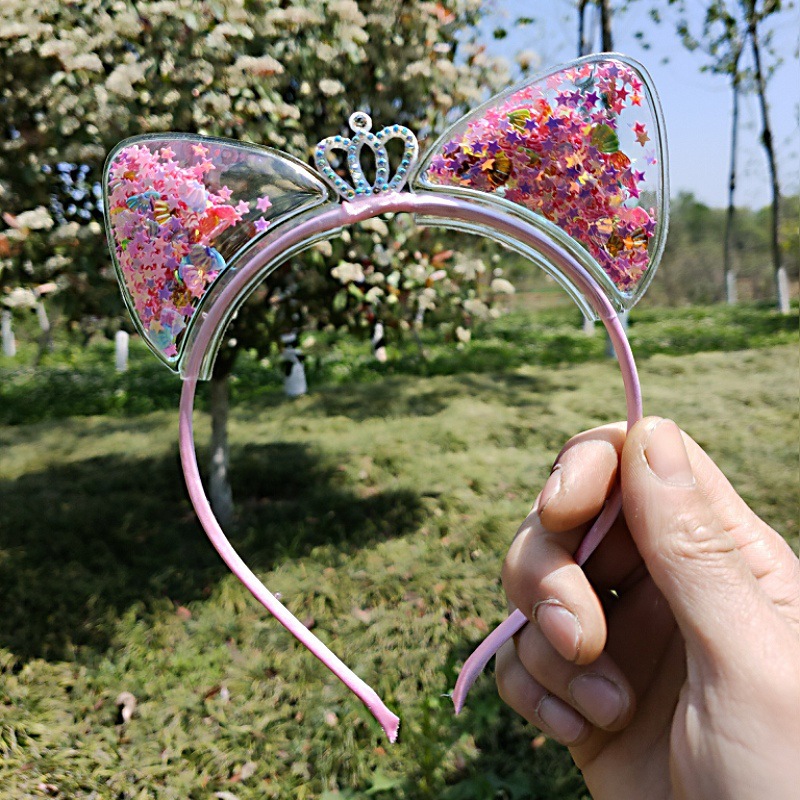 Cat ear headbands, hair clips, headwear, children's headwear, hair bands, kids' crowns, princess heads, girls' rabbit ears undefined